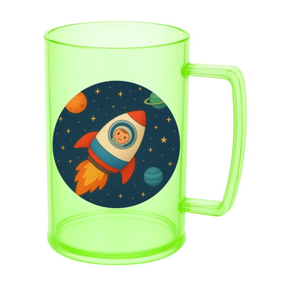 Caneca de Chopp Infantil Personalizada Espaço Sideral - Imagem 4