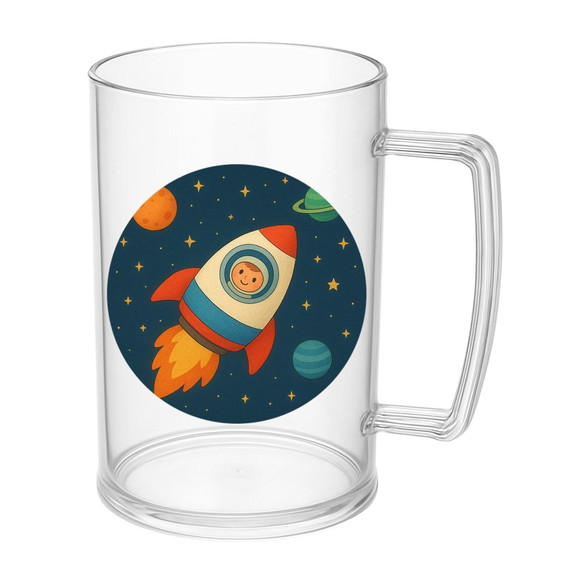 Caneca de Chopp Infantil Personalizada Espaço Sideral - Imagem 5