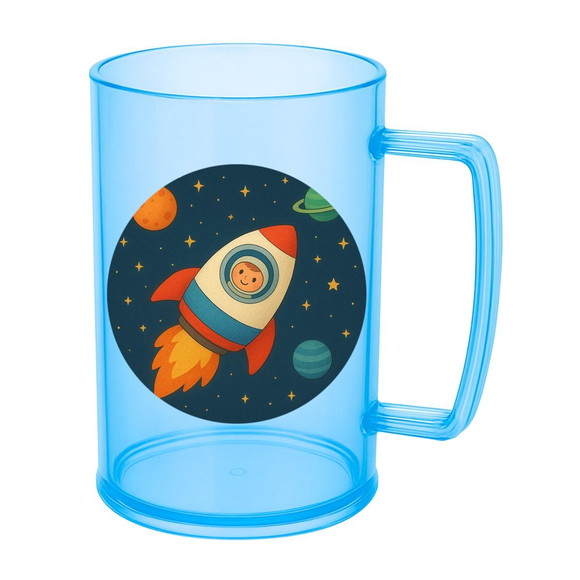 Caneca de Chopp Infantil Personalizada Espaço Sideral - Imagem 2