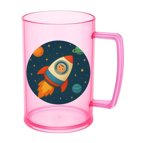 Caneca de Chopp Infantil Personalizada Espaço Sideral - Imagem 3