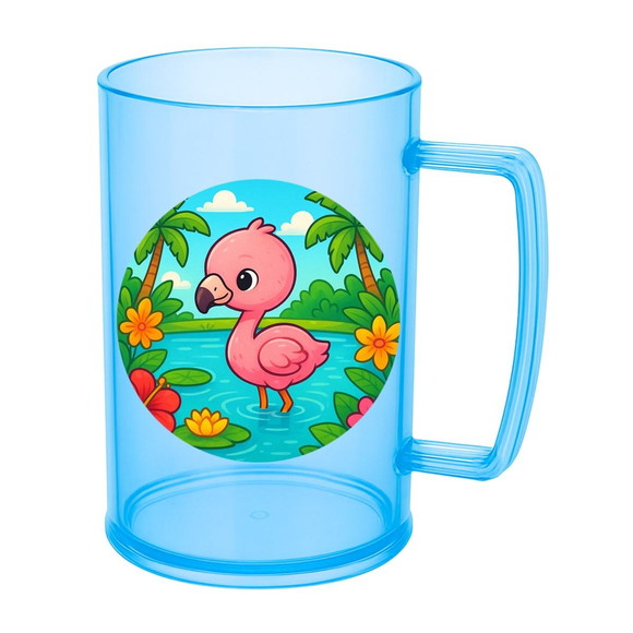 Caneca de Chopp Infantil Personalizada Flamingo Baby - Imagem 2