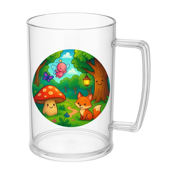 Caneca de Chopp Infantil Personalizada Floresta Encantada - Imagem 5