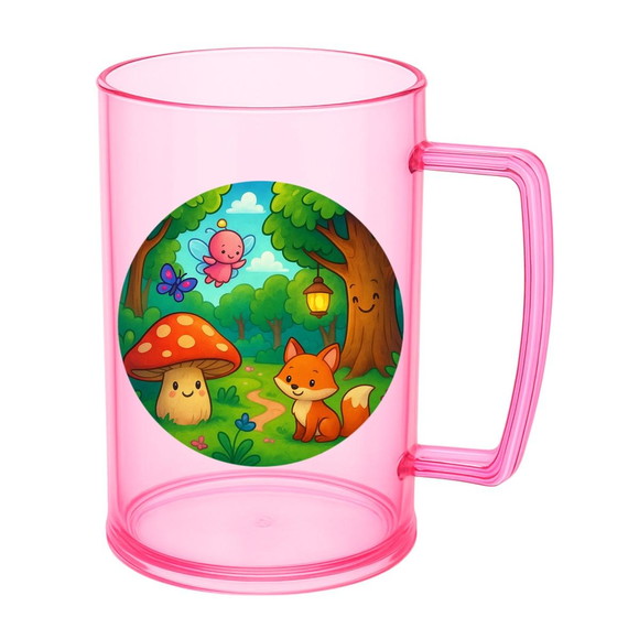 Caneca de Chopp Infantil Personalizada Floresta Encantada - Imagem 3