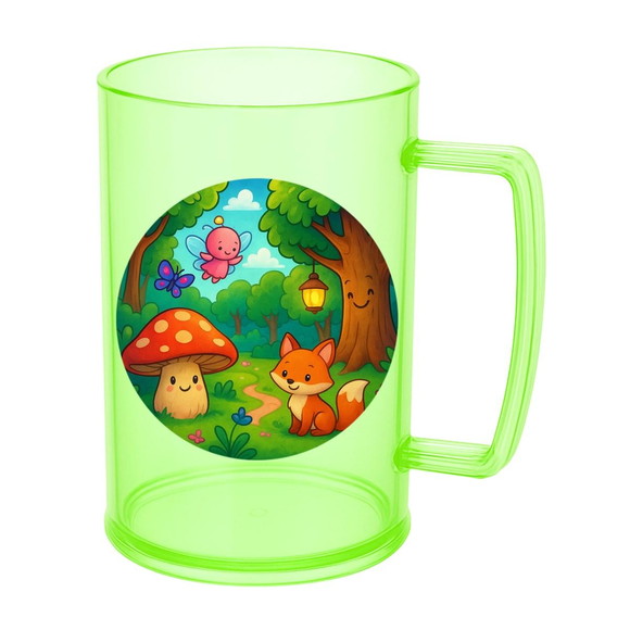 Caneca de Chopp Infantil Personalizada Floresta Encantada - Imagem 4