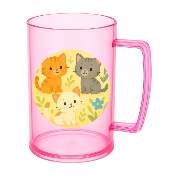 Caneca de Chopp Infantil Personalizada Gatinhos - Imagem 3