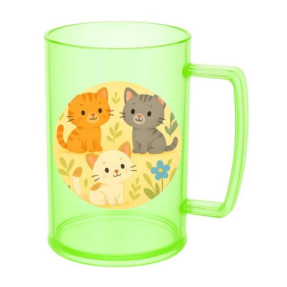 Caneca de Chopp Infantil Personalizada Gatinhos - Imagem 4