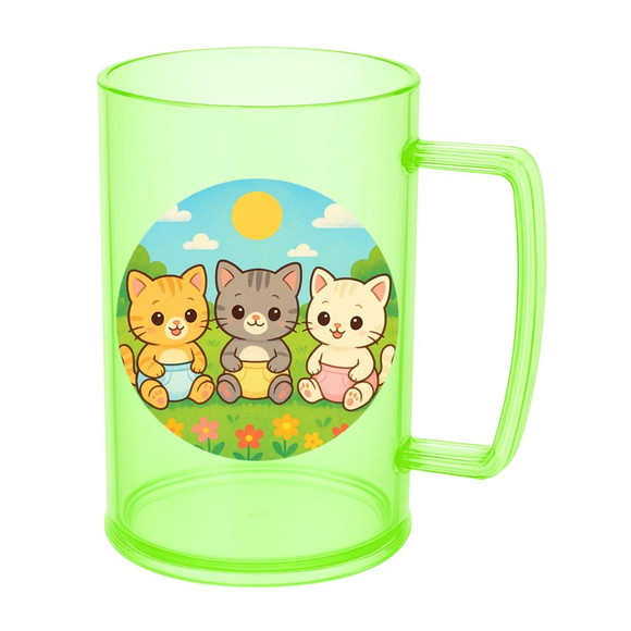 Caneca de Chopp Infantil Personalizada Gatinhos Baby - Imagem 4