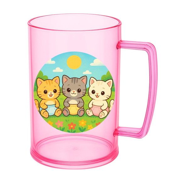 Caneca de Chopp Infantil Personalizada Gatinhos Baby - Imagem 3