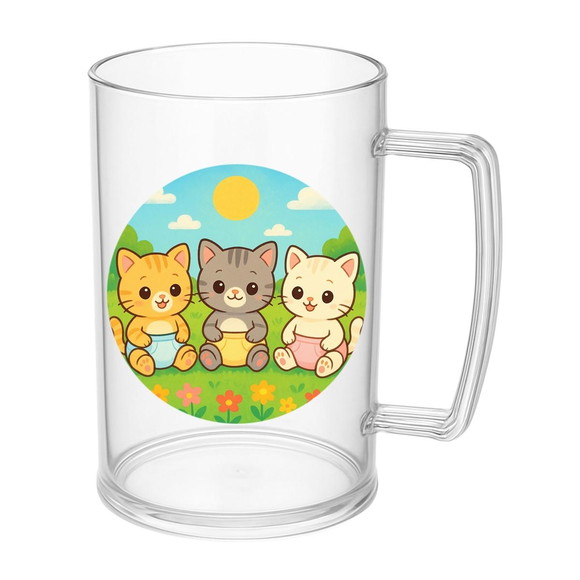 Caneca de Chopp Infantil Personalizada Gatinhos Baby - Imagem 5
