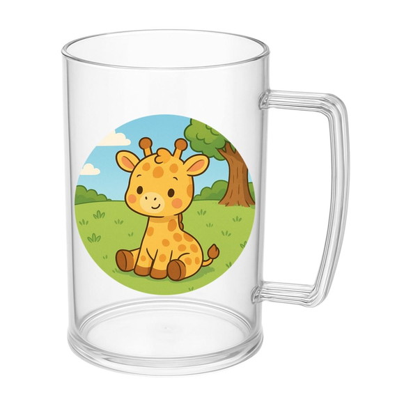 Caneca de Chopp Infantil Personalizada Girafinha Baby - Imagem 5