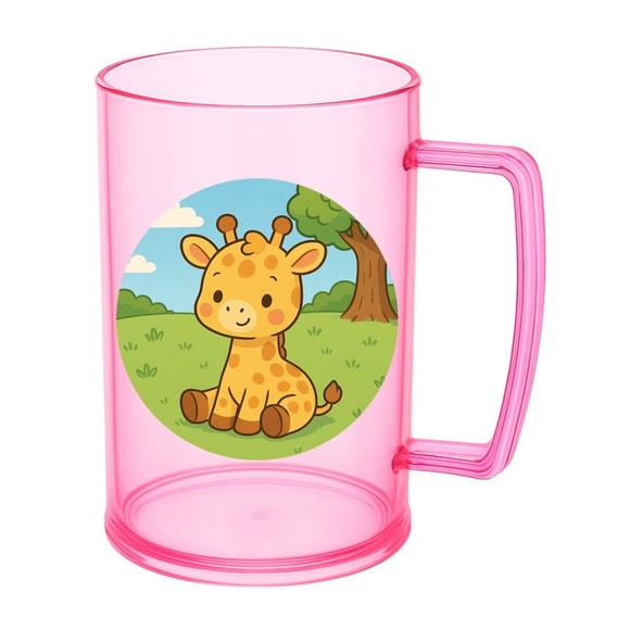 Caneca de Chopp Infantil Personalizada Girafinha Baby - Imagem 3