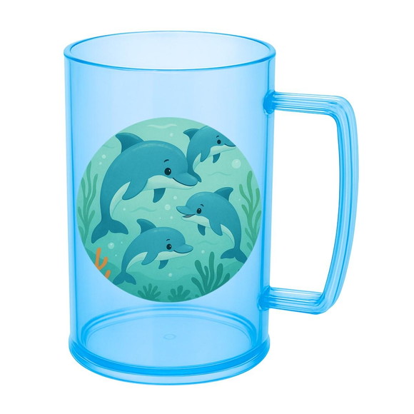 Caneca de Chopp Infantil Personalizada Golfinhos - Imagem 2