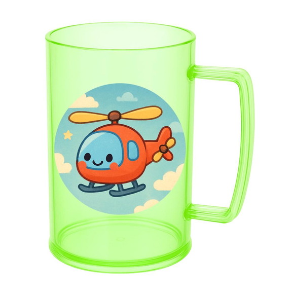 Caneca de Chopp Infantil Personalizada Helicóptero - Imagem 4