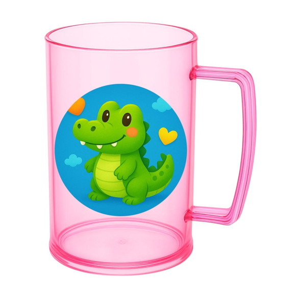 Caneca de Chopp Infantil Personalizada Jacaré Baby - Imagem 3