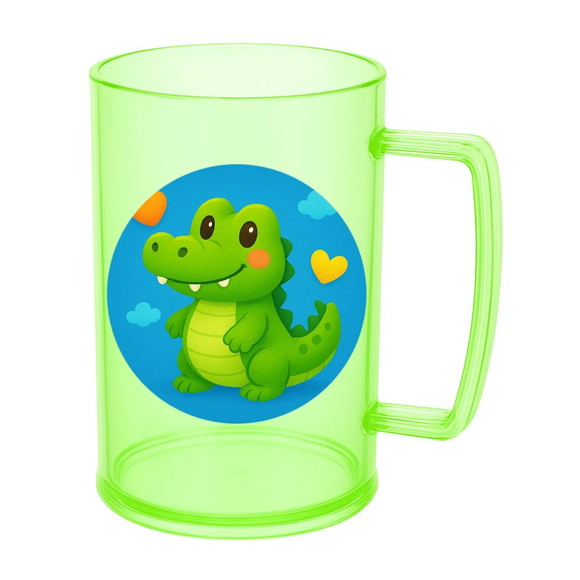 Caneca de Chopp Infantil Personalizada Jacaré Baby - Imagem 4