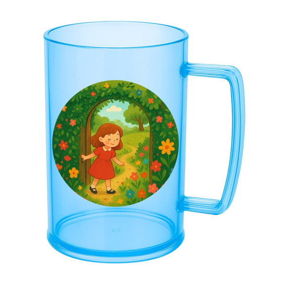 Caneca de Chopp Infantil Personalizada Jardim Secreto - Imagem 2