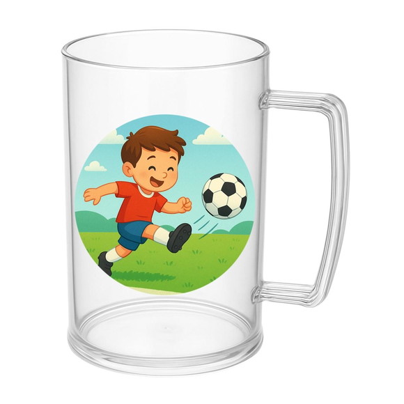 Caneca de Chopp Infantil Personalizada Jogador de Futebol - Imagem 5
