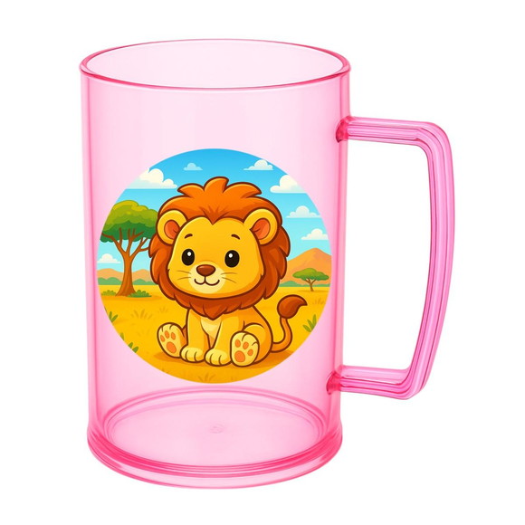 Caneca de Chopp Infantil Personalizada Leão Baby - Imagem 3