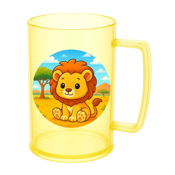 Caneca de Chopp Infantil Personalizada Leão Baby