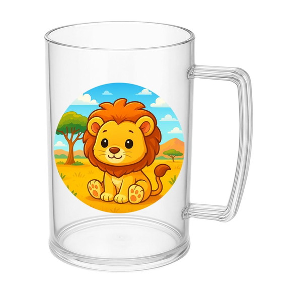Caneca de Chopp Infantil Personalizada Leão Baby - Imagem 5