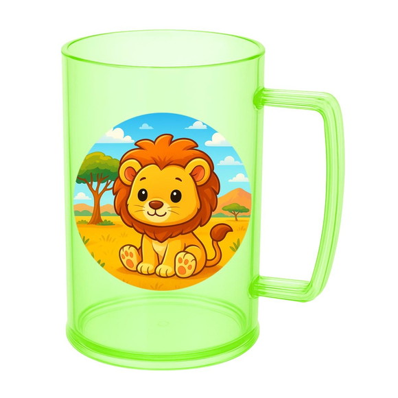 Caneca de Chopp Infantil Personalizada Leão Baby - Imagem 4