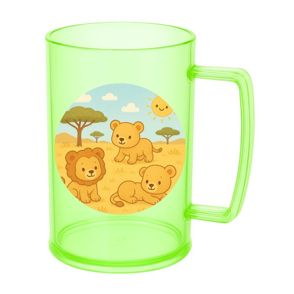 Caneca de Chopp Infantil Personalizada Leãozinhos - Imagem 4