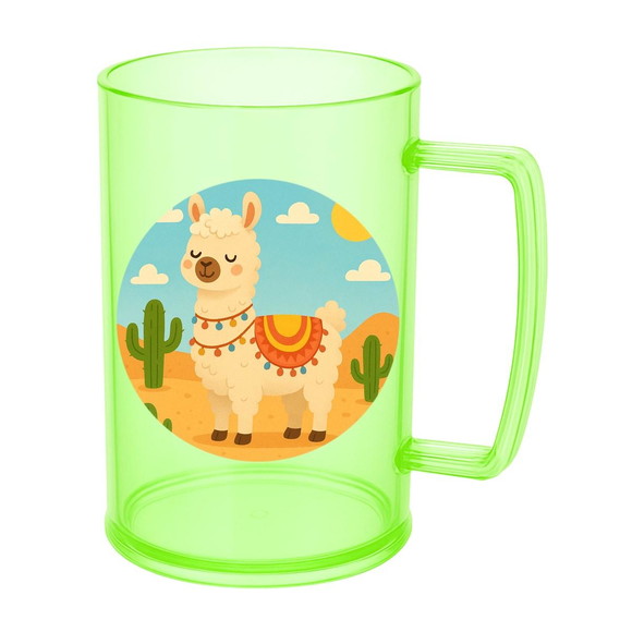 Caneca de Chopp Infantil Personalizada Lhama - Imagem 4
