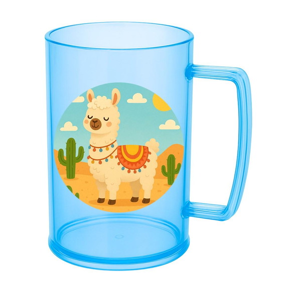 Caneca de Chopp Infantil Personalizada Lhama - Imagem 2