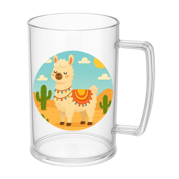 Caneca de Chopp Infantil Personalizada Lhama - Imagem 5