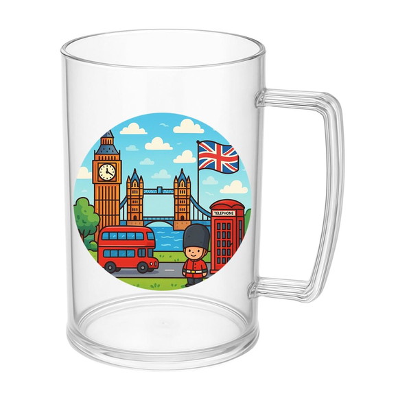 Caneca de Chopp Infantil Personalizada Londres - Imagem 5