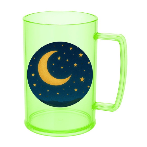 Caneca de Chopp Infantil Personalizada Lua e Estrelas - Imagem 4