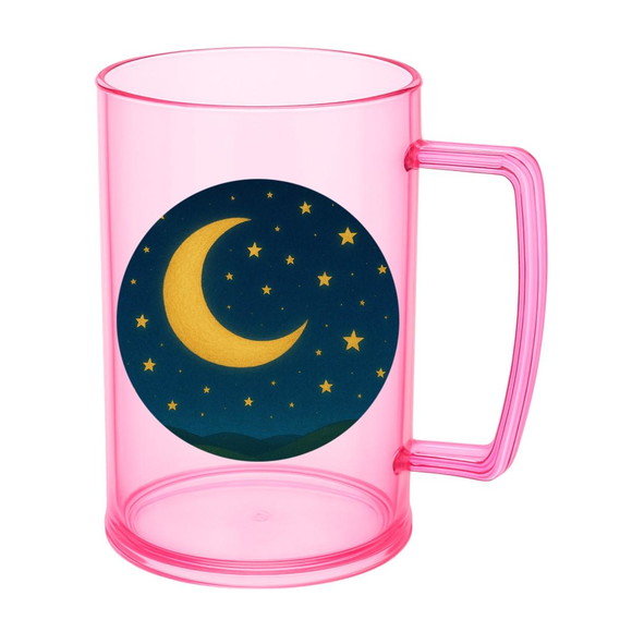 Caneca de Chopp Infantil Personalizada Lua e Estrelas - Imagem 3
