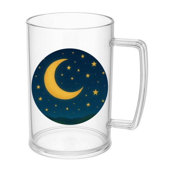 Caneca de Chopp Infantil Personalizada Lua e Estrelas - Imagem 5