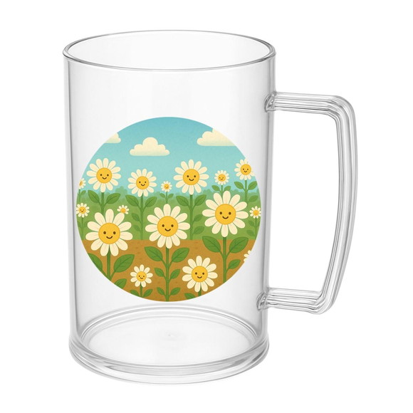 Caneca de Chopp Infantil Personalizada Margaridas - Imagem 5