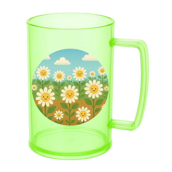 Caneca de Chopp Infantil Personalizada Margaridas - Imagem 4