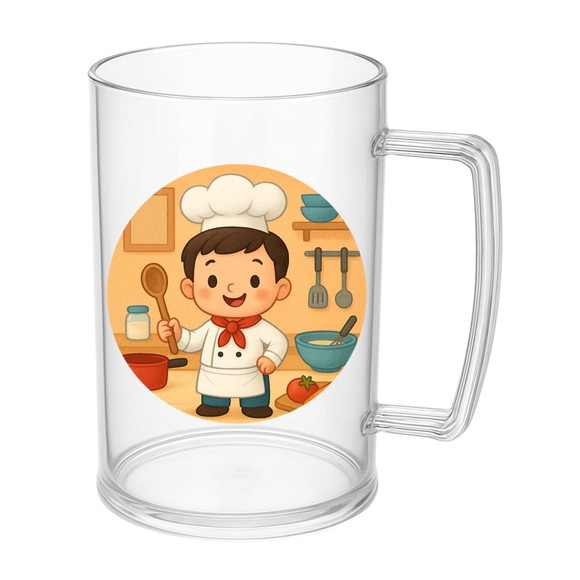 Caneca de Chopp Infantil Personalizada Mini Chefe Menino - Imagem 5