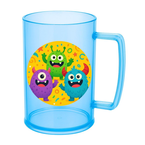 Caneca de Chopp Infantil Personalizada Monstrinhos - Imagem 2