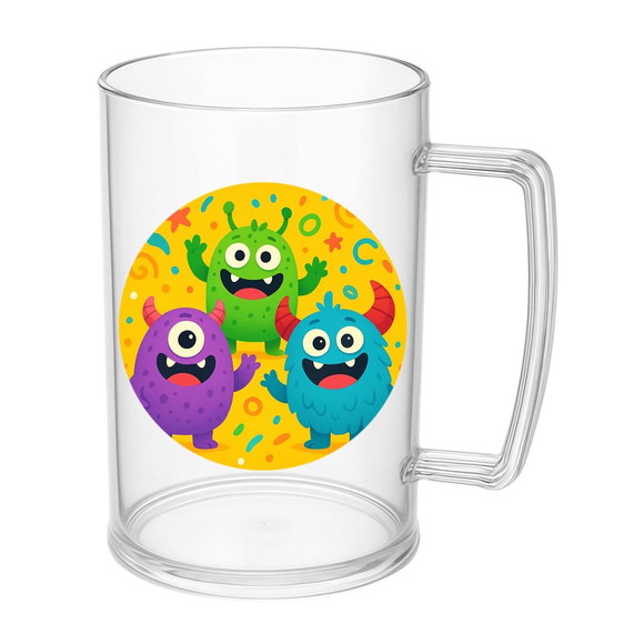 Caneca de Chopp Infantil Personalizada Monstrinhos - Imagem 5