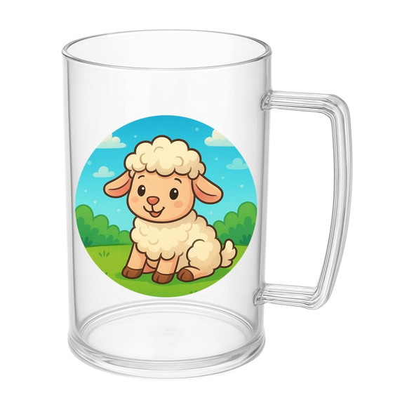 Caneca de Chopp Infantil Personalizada Ovelhinha - Imagem 5