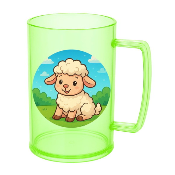 Caneca de Chopp Infantil Personalizada Ovelhinha - Imagem 4