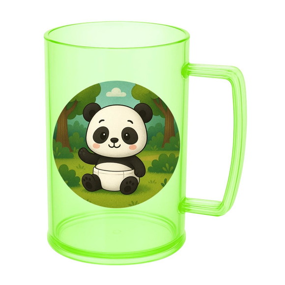 Caneca de Chopp Infantil Personalizada Panda Baby - Imagem 4