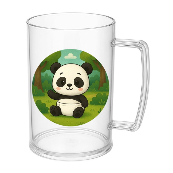 Caneca de Chopp Infantil Personalizada Panda Baby - Imagem 5