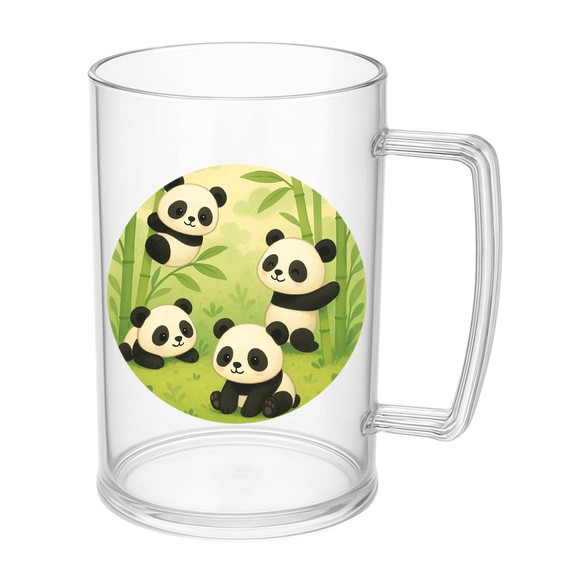 Caneca de Chopp Infantil Personalizada Pandinhas - Imagem 5
