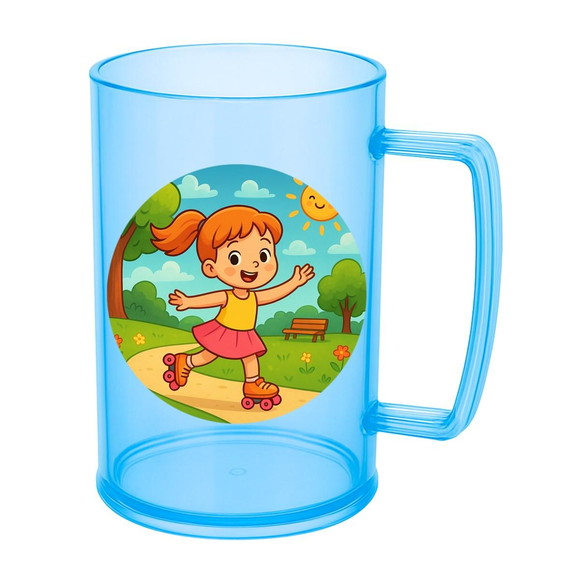 Caneca de Chopp Infantil Personalizada Patins - Imagem 2