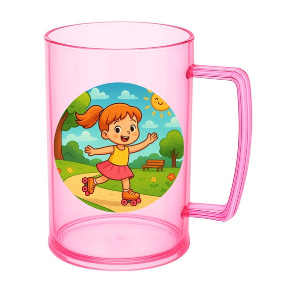 Caneca de Chopp Infantil Personalizada Patins - Imagem 3