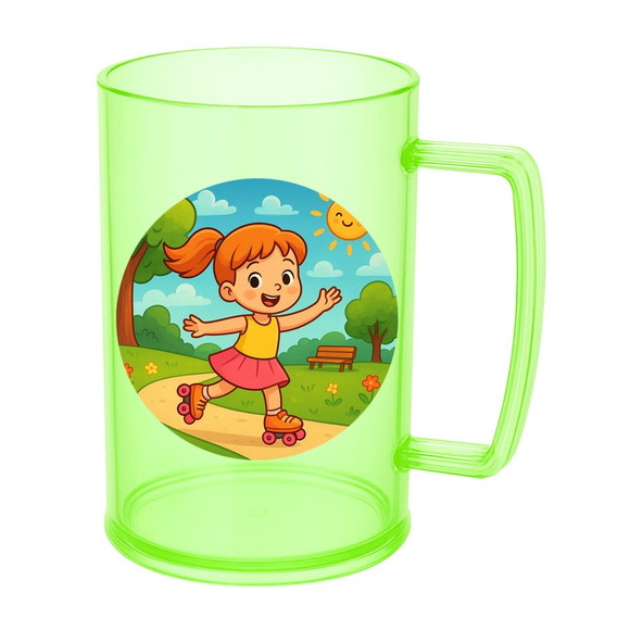 Caneca de Chopp Infantil Personalizada Patins - Imagem 4