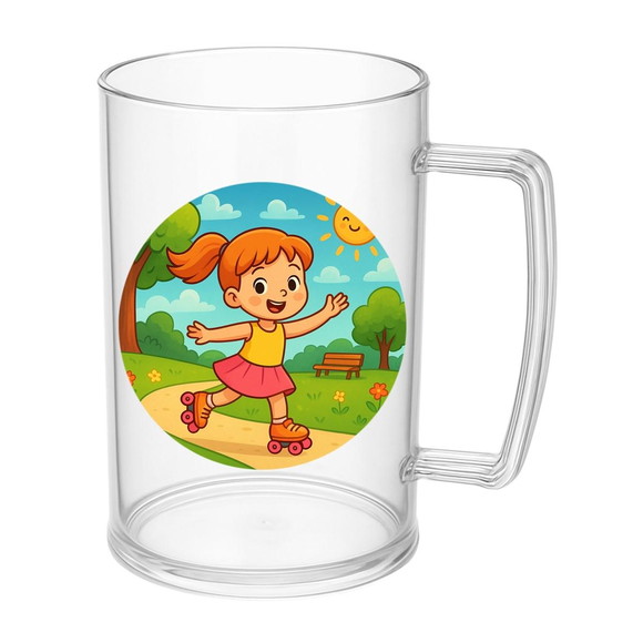 Caneca de Chopp Infantil Personalizada Patins - Imagem 5