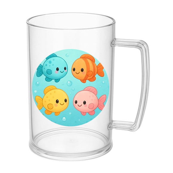 Caneca de Chopp Infantil Personalizada Peixinhos Baby - Imagem 5