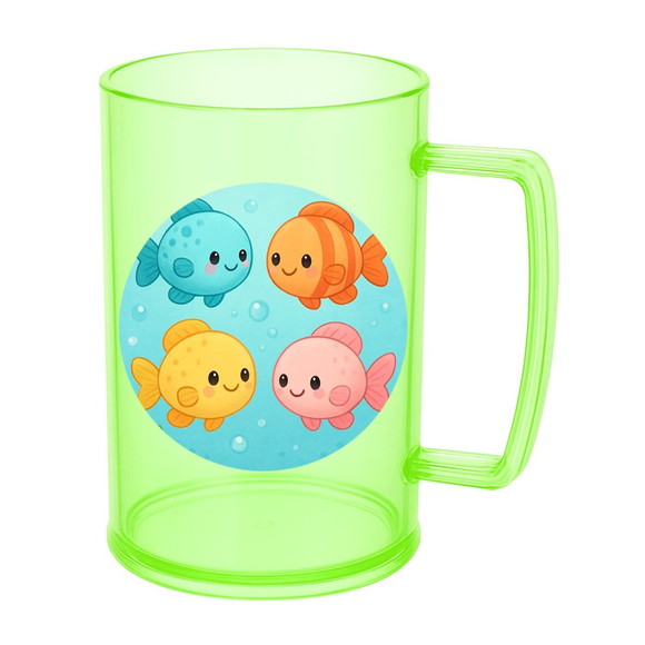 Caneca de Chopp Infantil Personalizada Peixinhos Baby - Imagem 4