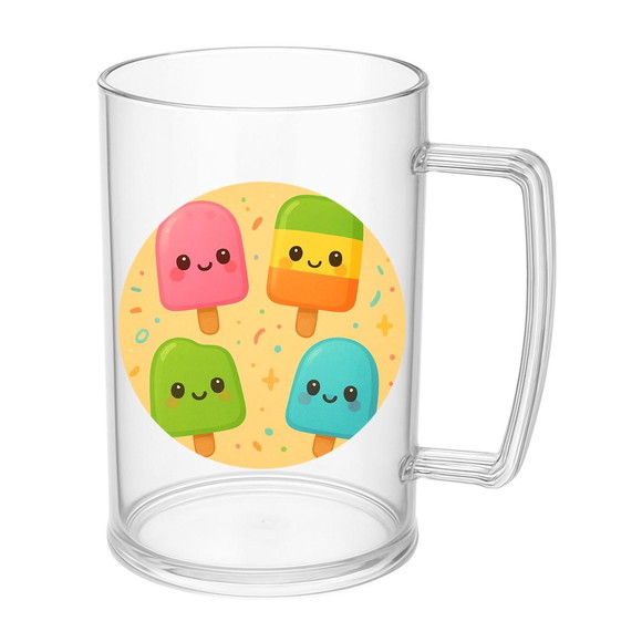 Caneca de Chopp Infantil Personalizada Picolés - Imagem 5